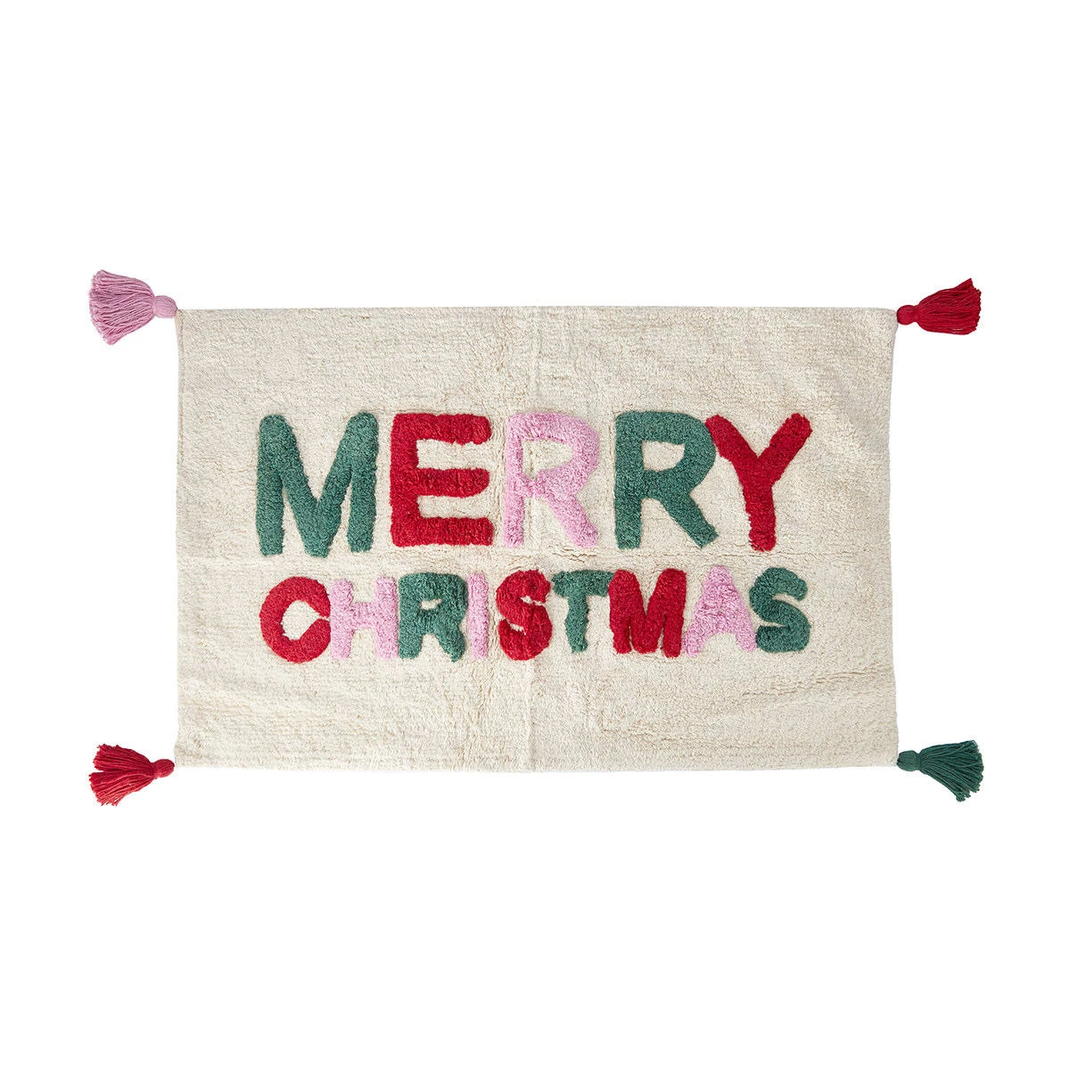 Merry Christmas Bath Mat - Beige 4 Merry Christmas Bath Mat - Beige - Image 4
