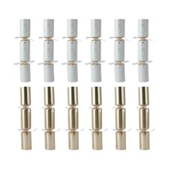 12 Pack Christmas Snowflake Bon Bons - Gold Look And White -Christmas Gift Shop b862007a 6f8d 4506 bbd4 b5140caad011