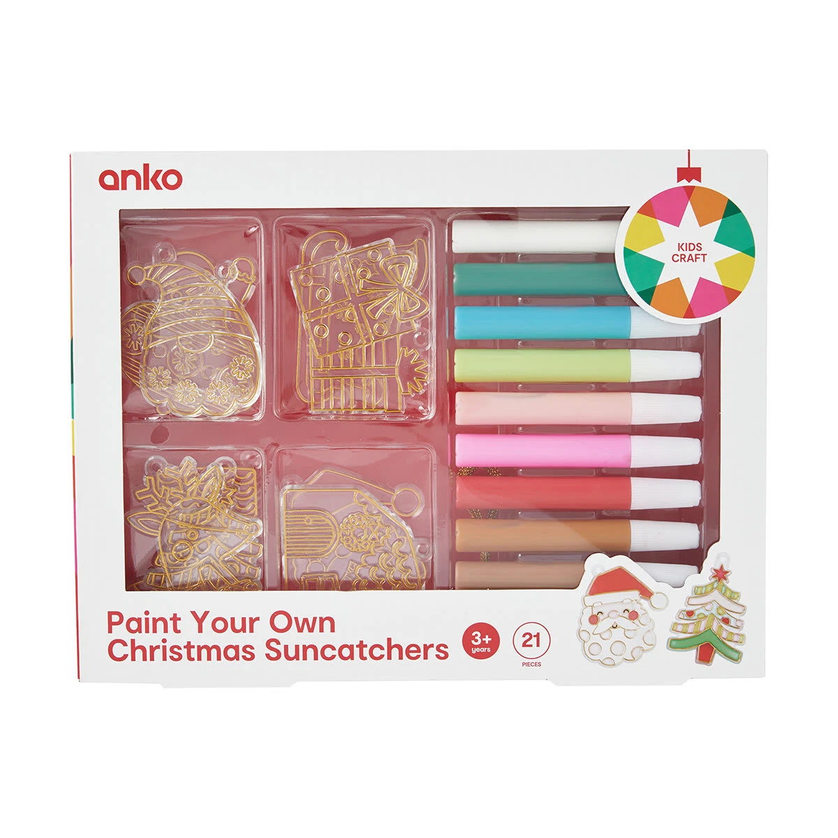 21 Piece Paint Your Own Christmas Suncatchers 8 21 Piece Paint Your Own Christmas Suncatchers - Image 8