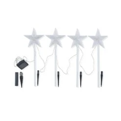 4 Pack Solar Powered Christmas Light Up Garden Stakes -Christmas Gift Shop b8f46e84 0889 49ec 9284 1376a787a510