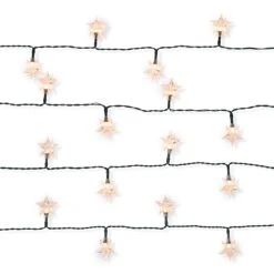 Solar Powered 24 LED Novelty Christmas String Lights - Multi Coloured, 2.3m, Assorted