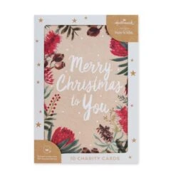 Hallmark 10 Pack Boxed Charity Christmas Cards - Australiana Natives