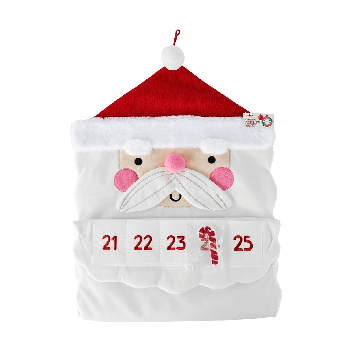 Christmas Hanging Santa Countdown Calendar 3 Christmas Hanging Santa Countdown Calendar - Image 3
