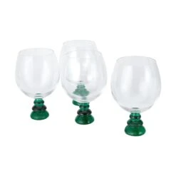 4 Christmas Tree Gin Balloon Glasses