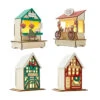 Christmas Decoration Light Up Mini Village - Assorted
