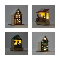 Christmas Decoration Light Up Mini Village - Assorted -Christmas Gift Shop c4434e59 e964 4cd0 9222 90749f7eb045