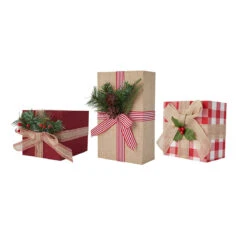 Christmas Tabletop Present Decoration - Assorted