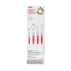 16 Piece Christmas Cutlery Set