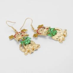 Christmas Dog Earrings - Gold Tone, Red And Green 8 Christmas Dog Earrings - Gold Tone, Red And Green -Christmas Gift Shop c6fa2b99 c460 4ec4 b9e1 81a4cc7edc53