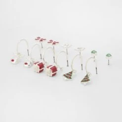 6 Pack Christmas Stud And Hoop Earrings - Silver Tone, Red And Green 7 6 Pack Christmas Stud And Hoop Earrings - Silver Tone, Red And Green -Christmas Gift Shop c912de25 5c50 4c3c b229 890bc0df4cc3