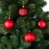8 Pack 8cm Christmas Baubles - Red