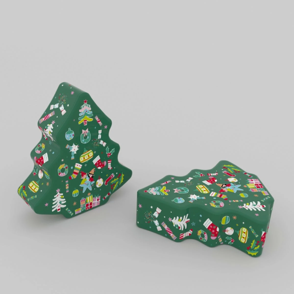 Christmas Tree Biscuit Tin 160g - Assorted 2 Christmas Tree Biscuit Tin 160g - Assorted - Image 2