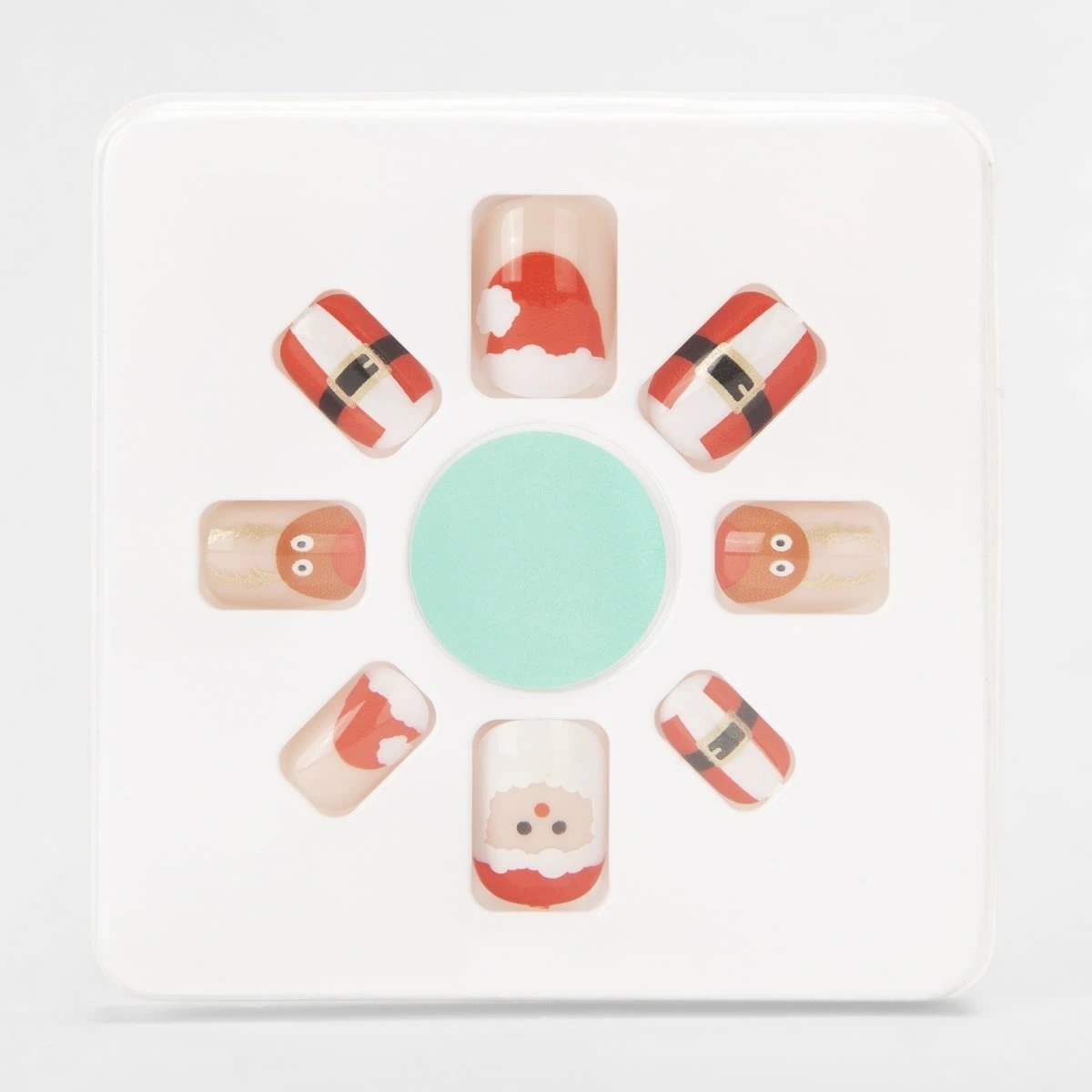 24 Pack Pre-Glued Stick-On Nails - Christmas Santa And Rudolph 5 24 Pack Pre-Glued Stick-On Nails - Christmas Santa And Rudolph - Image 5