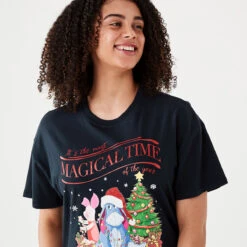 Short Sleeve Winnie The Pooh License Christmas T-shirt 9 Short Sleeve Winnie The Pooh License Christmas T-shirt -Christmas Gift Shop d393d4bc 6a08 4790 b228 d6924fe700ce