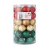 47 Pack 6cm Christmas Baubles Traditional Cheer