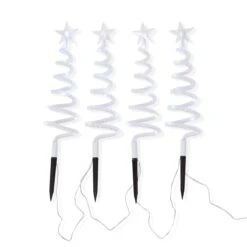 Solar Powered 4 Pack Christmas Swirl Tree Garden Stake Lights -Christmas Gift Shop d4f0ffc7 ad8a 40a9 8bc4 a1f65e56623b
