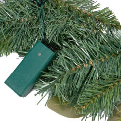 1.8m Christmas Light Up Green Garland