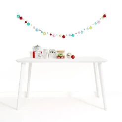 1.9m Christmas Light Up Garland Bauble - Assorted