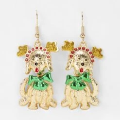 Christmas Dog Earrings - Gold Tone, Red And Green 7 Christmas Dog Earrings - Gold Tone, Red And Green -Christmas Gift Shop dcf124e7 4ad4 482d afc2 e42d673f19d4