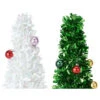 Christmas Tabletop Tinsel Tree Decoration - Assorted