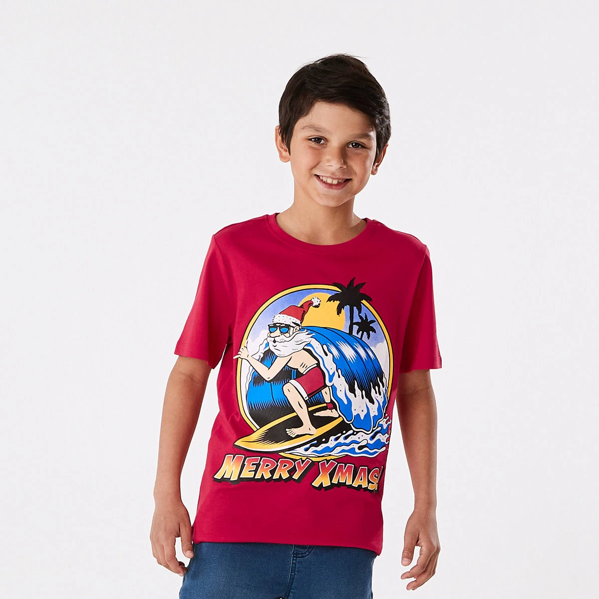 Christmas Surf Print T-shirt 6 Christmas Surf Print T-shirt - Image 6