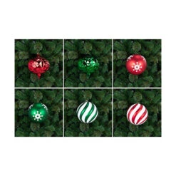6 Pack 20cm Christmas Baubles Traditional Cheer -Christmas Gift Shop e0365bac 5852 4fa4 97cd 488c1f01d993