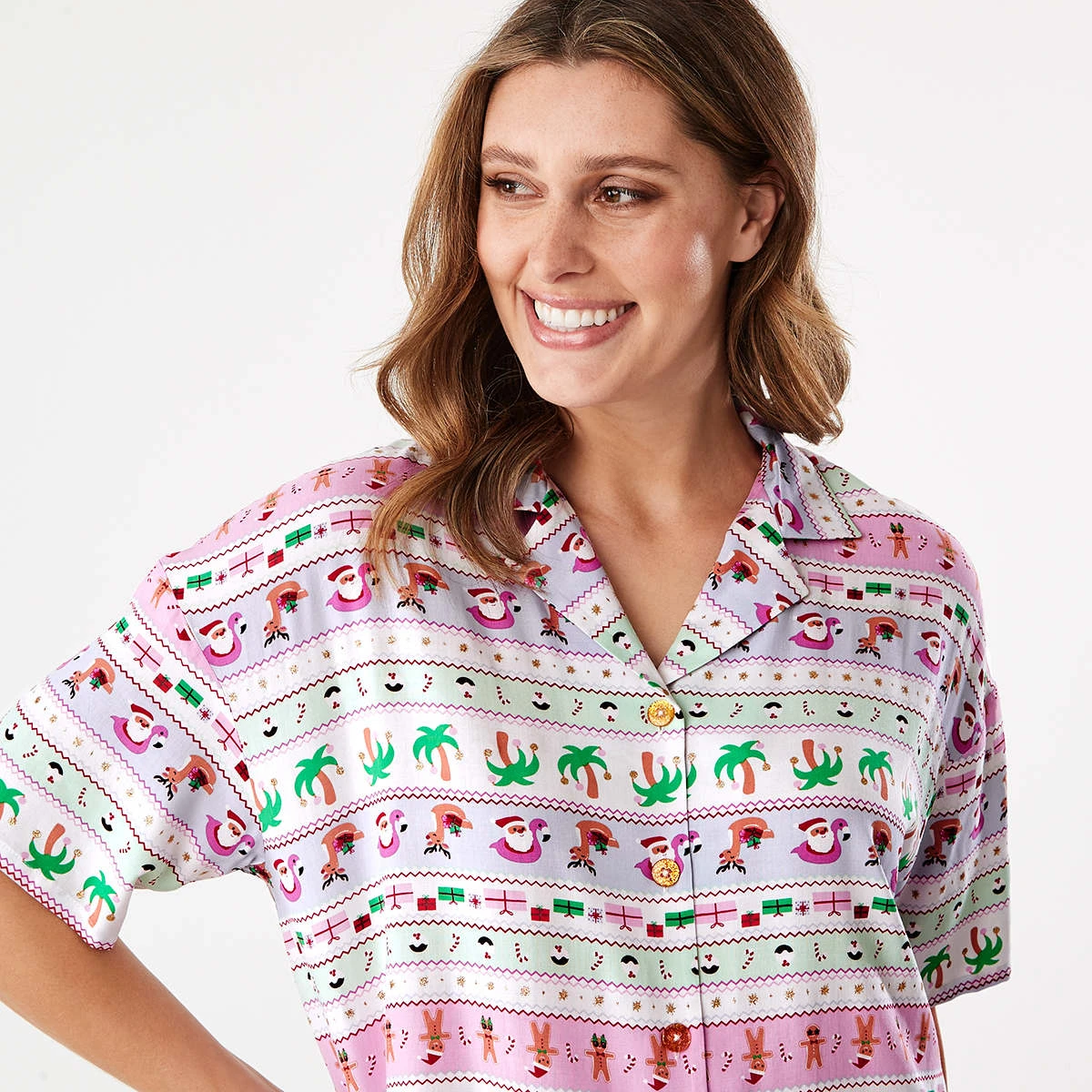 Christmas Short Sleeve Top And Shorts Pyjama Set 5 Christmas Short Sleeve Top And Shorts Pyjama Set - Image 5