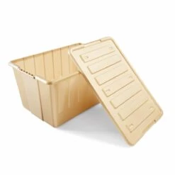 80L Christmas Gold Look Storage Tub -Christmas Gift Shop e93403da 66bc 4de0 880a a77ad6415d53