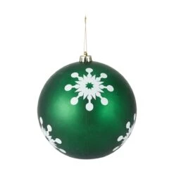 6 Pack 20cm Christmas Baubles Traditional Cheer