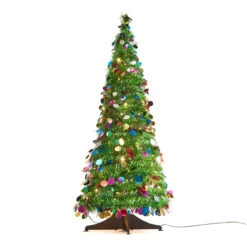 Low Voltage 1.2m Christmas Light Up Tinsel Tree - Assorted -Christmas Gift Shop ecb1d7a3 6c60 48d9 9b94 46df020c6bcc