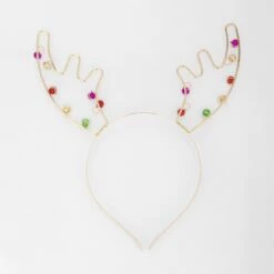 Christmas Antler Bells Headband - Gold Tone, Green, Red And Pink -Christmas Gift Shop eec93979 e5c6 40e3 bb8b 73f587e6646d