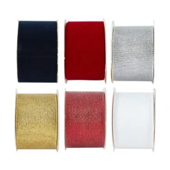 Christmas Wide Gift Ribbon - Assorted