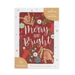 Hallmark 10 Pack Boxed Charity Christmas Cards - Native Flora