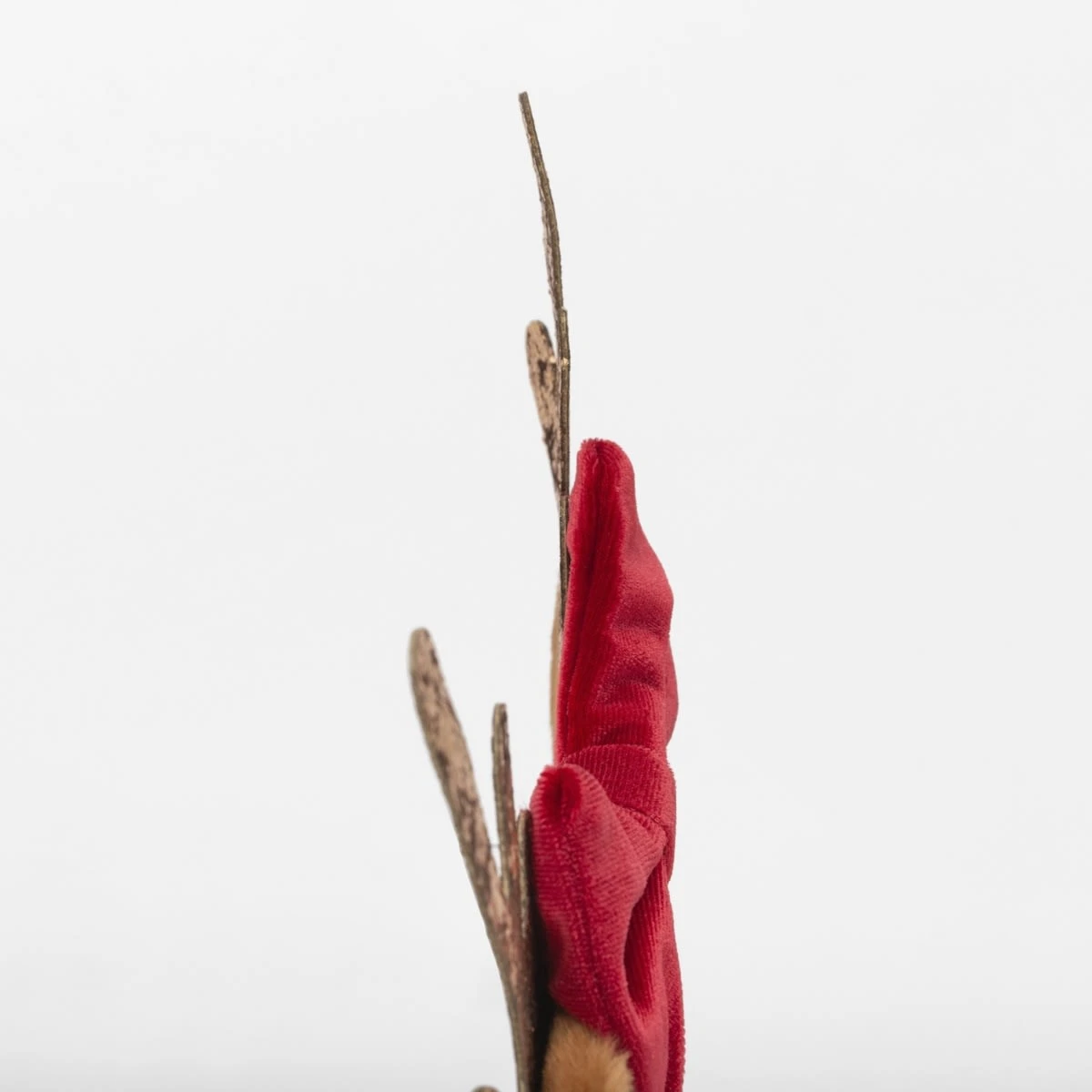 Christmas Pretty Bow Headband - Gold Tone And Red 4 Christmas Pretty Bow Headband - Gold Tone And Red - Image 4