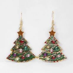 Christmas Gem Trees Earrings - Green And Gold Tone 7 Christmas Gem Trees Earrings - Green And Gold Tone -Christmas Gift Shop f493b1b5 cfab 496c 97cd f9f01f210477
