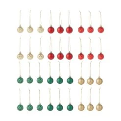 36 Pack 4cm Christmas Baubles - Traditional Cheer -Christmas Gift Shop f4ff193b d831 47df b9ac 01f5cddbcfc4