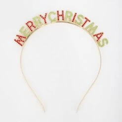 Merry Christmas Headband - Gold Tone, Green And Red 8 Merry Christmas Headband - Gold Tone, Green And Red -Christmas Gift Shop f6d93da1 dd9e 4f49 83e3 437499188287