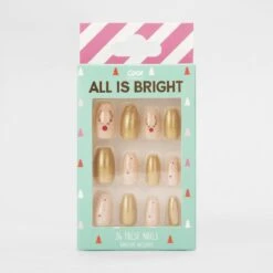 OXX Cosmetics All Is Bright 24 Pack False Nails With Adhesive - Coffin Shape, Christmas Reindeer And Glitter 8 OXX Cosmetics All Is Bright 24 Pack False Nails With Adhesive - Coffin Shape, Christmas Reindeer And Glitter -Christmas Gift Shop f9e27b59 176b 4aff aa91 c3e1661c7e80
