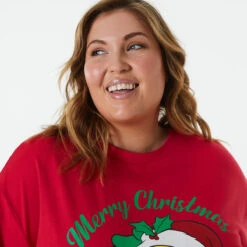 Curve Tweety License Christmas Short Sleeve T-shirt