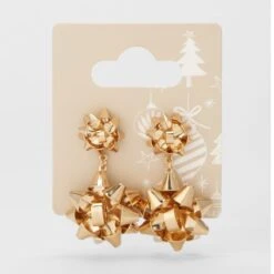 Christmas Double Rosette Earrings - Gold Tone 9 Christmas Double Rosette Earrings - Gold Tone -Christmas Gift Shop fff685b7 cf58 4a07 9624 e76f31f13811